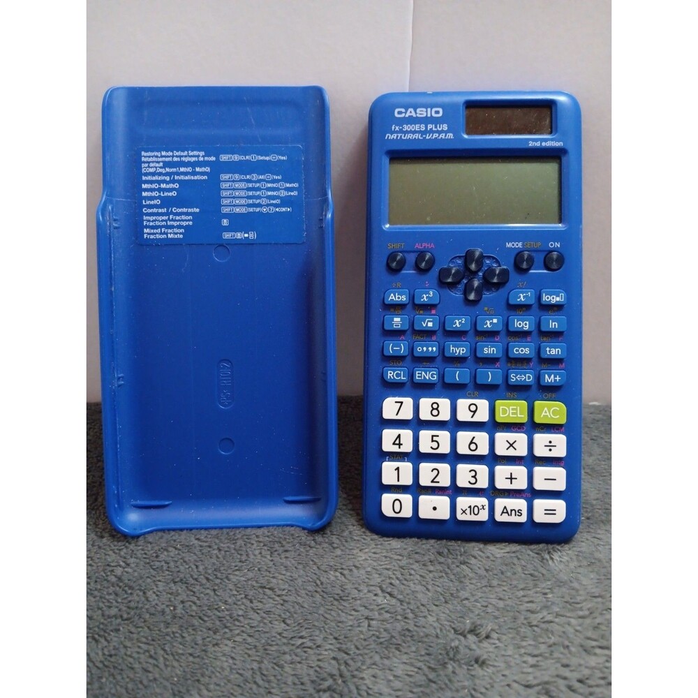 Casio Fx-300es Plus Natural-V.P.A.M 2nd Edition Scientific Calculator  Blue